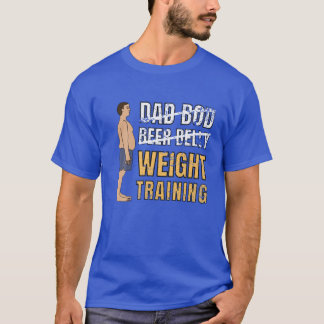 T-shirt Papa Bod Bière Ventre Entraînement Poids Pères Drô