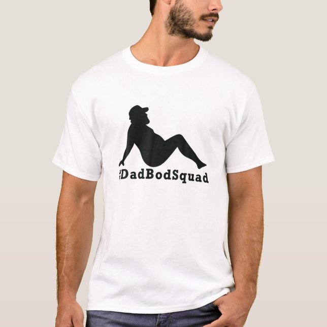 T-shirt Papa Bod Squad Père Day Gym (Devant)