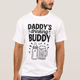T-shirt Papa boit Buddy Drôle cadeau de fête du Père