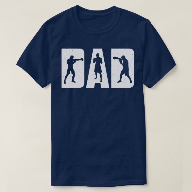 T-shirt Papa Boxer Boxer Gants de boxe Boxing Fan Boxing B (Design devant)