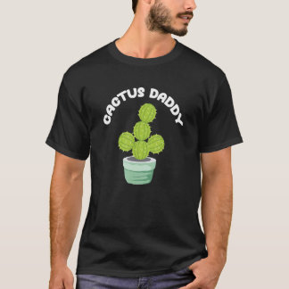 T-shirt Papa Cactus Amoureux de la Nature Jardinage à Domi