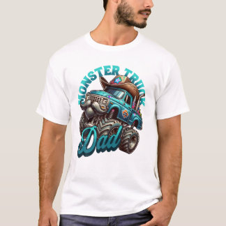 T-shirt Papa camion monstre Fête des Pères