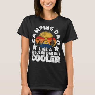 T-shirt Papa campeur comme un papa normal mais plus cool