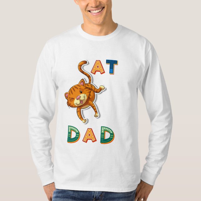 T-shirt papa chat (Devant)