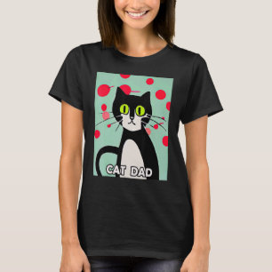 T-shirt Papa Chat Chaton Minou Dans Le Style Chat 3