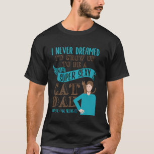 T-shirt Papa Chat Drôle Kitty Animal Familier Amoureux des
