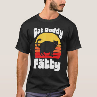 T-shirt Papa Chat d'un Gros ! Drôle Rétro 80s Coucher de S