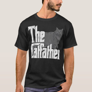 T-shirt Papa Chat Le Parrain des Chats Maine Coon Papa Cha
