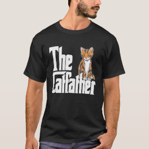 T-shirt Papa Chat Le Parrain du Chat Fou Chat Mignon Papa