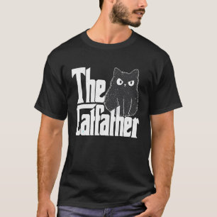 T-shirt Papa Chat Le Parrain du Chat Fou Mauvaise Chat Pèr