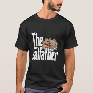 T-shirt Papa Chat Le Parrain du Chat Mignon Chat Père Endo