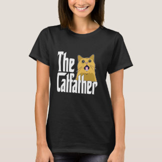 T-shirt Papa Chat Le Parrain du Chat Mignon Mème Papa Chat