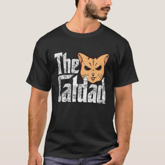T-shirt Papa Chat Le Parrain du Chat Papa Chat Fou Papa Ch