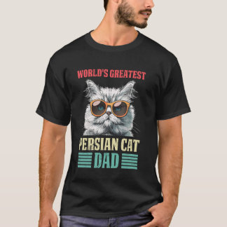 T-shirt Papa Chat LE PLUS GRAND PÈRE DE CHAT PERSAN AU MON