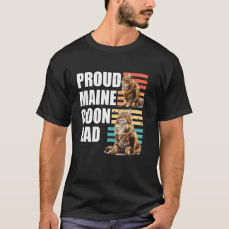 T-shirt Papa Chat MAINE COON FIER PÈRE MAINE COON 1