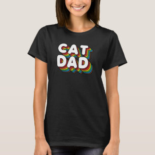 T-shirt Papa Chat Mieux Papa Fête des Pères Vintage Chat