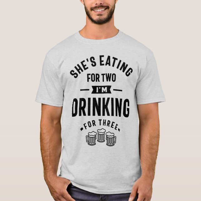 T-shirt Papa Chemise Drôle Papa va accoucher (Devant)