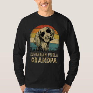 T-shirt Papa Chien Hongrois Vizsla de Grand-Père Fête des