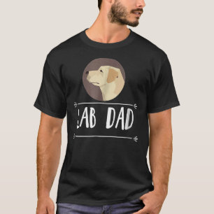 T-shirt Papa ! Chien T de trieur du Labrador jaune