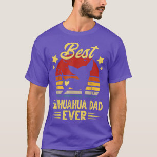 T-shirt Papa Chihuahua Vintage Drôle Propriétaire de chien