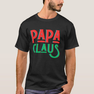 T-shirt Papa Claus correspond à la famille de Père Noël