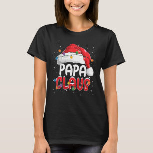 T-shirt Papa Claus Costume de Noël Famille Correspondance 