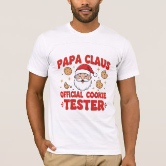 T-shirt Papa Claus – Official Cookie Tester | Funny Christ