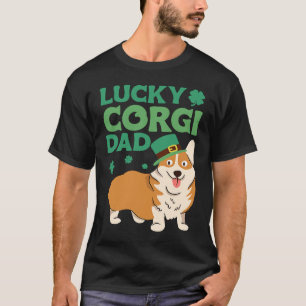 T-shirt Papa Corgi Chanceux de la Saint-Patrick