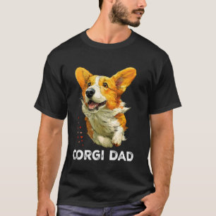 T-shirt Papa Corgi Drôle de Papa Chien Corgi Gallois Pembr