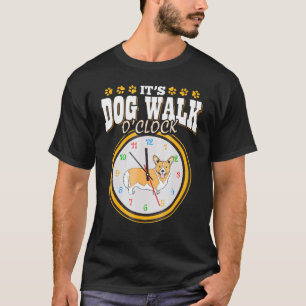 T-shirt Papa Corgi Homme C'est Promenade De Chien Heure