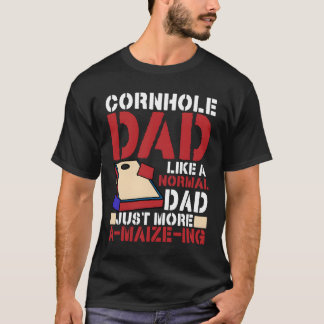 T-shirt Papa Cornhole Papa Normal Juste Un Papa Épatant Co