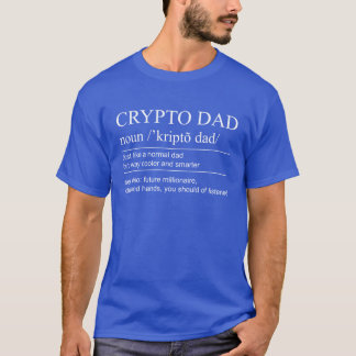 T-shirt Papa Crypto Papa Monnaie Virtuelle Dictionnaire Pa