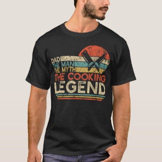 T-shirt Papa Cuisine Vintage L'Homme La Légende