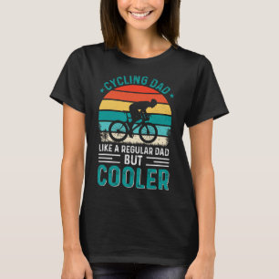 T-shirt Papa cycliste comme un papa normal mais avec un vé