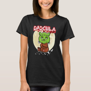 T-shirt Papa Dacula Dracula Vampire Papa Fête Halloween
