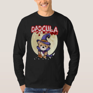 T-shirt Papa Dacula Dracula Vampire Papa Fête Halloween Ho