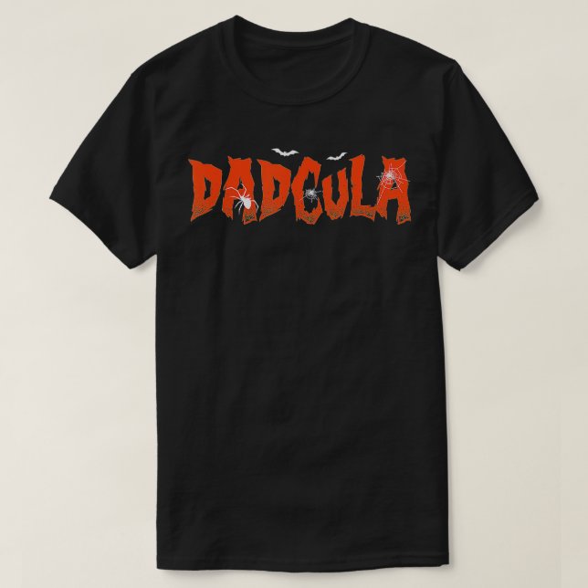 T-shirt Papa Daddy Dracula Costume monstre Easy Halloween  (Design devant)