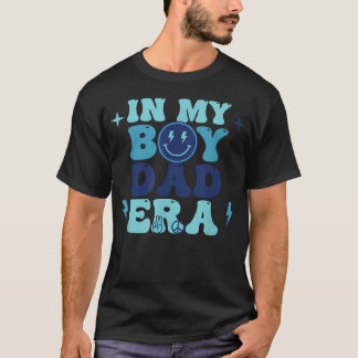 T-shirt Papa Dans Mon Ère Papa Garçon Rétro Groovy Fête de