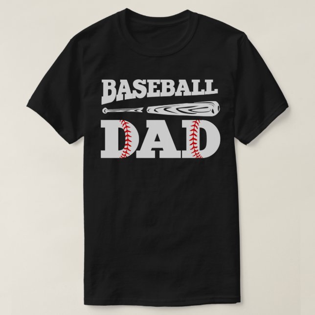 T-shirt Papa de baseball (Design devant)