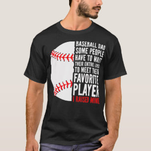 T-shirt Papa De Baseball Certaines Personnes Doivent Atten