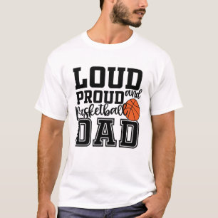 T-shirt Papa de basket-ball fort et fier