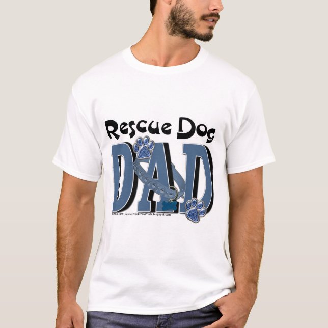 T-shirt PAPA de chien de délivrance (Devant)