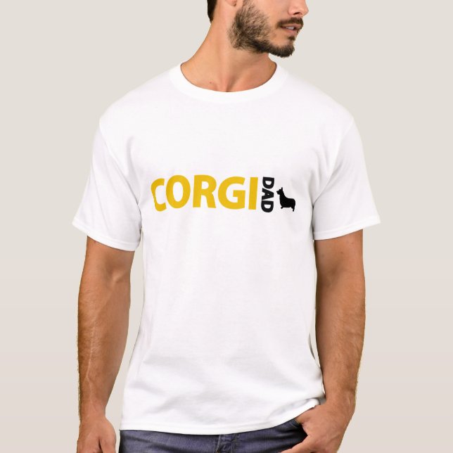 T-shirt Papa de corgi de Gallois de Pembroke (Devant)