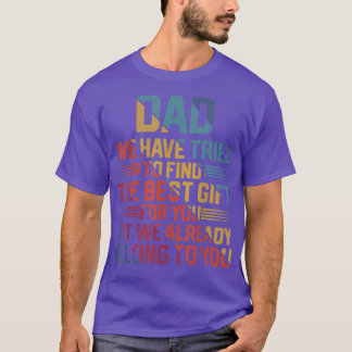 T-shirt Papa de Fille Femme Fils pour papa Vintage Fathe