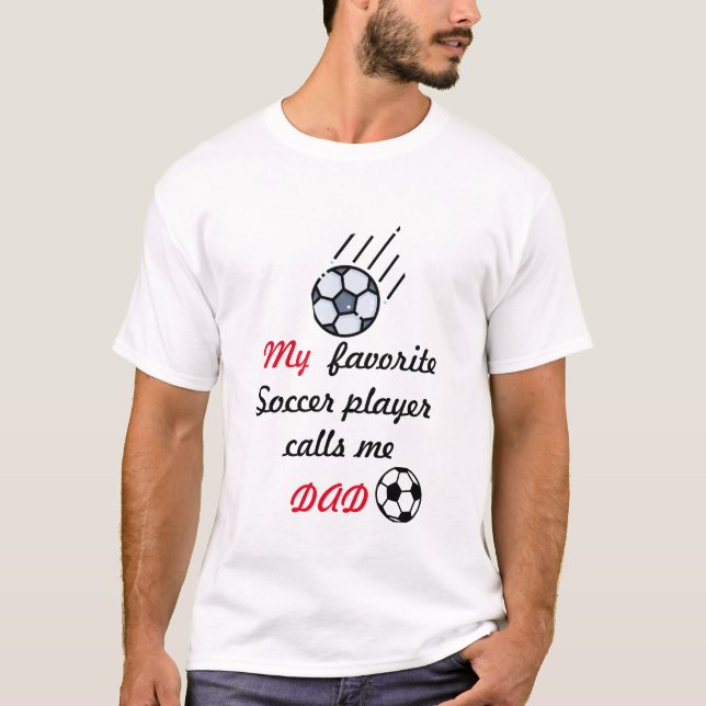 T-shirt Papa de football (Devant)