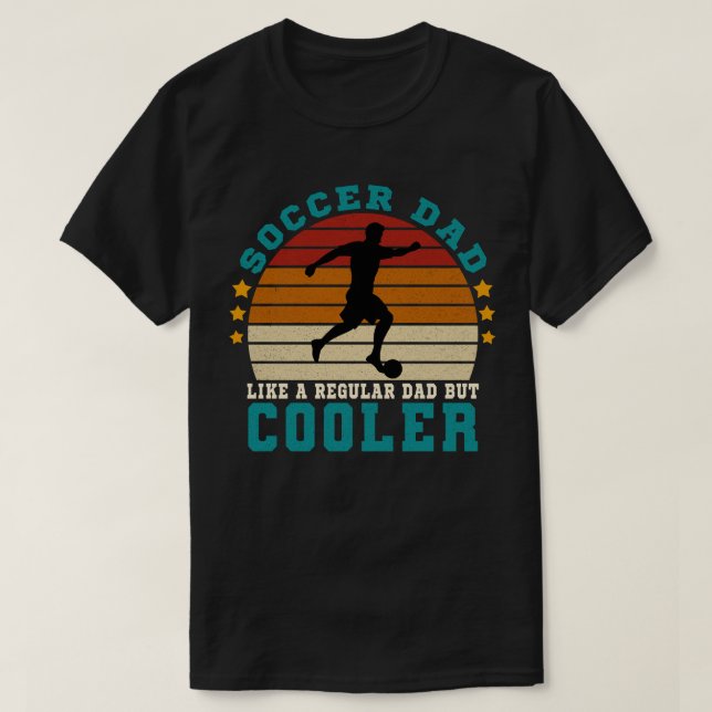 T-shirt Papa de football comme un papa ordinaire mais Glac (Design devant)