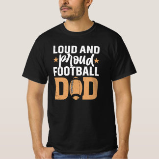 T-shirt Papa De Football Fort Et Fier