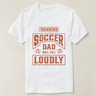 T-shirt Papa De Football Va hurler Fort