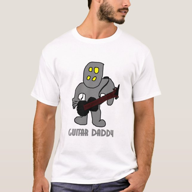 T-shirt papa de guitare (Devant)