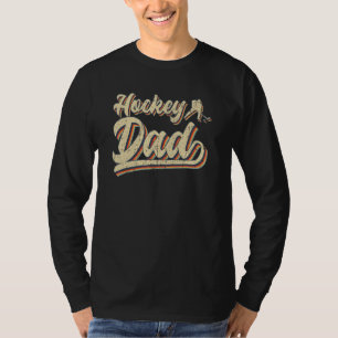 T-shirt Papa de hockey Hockey Papa de hockey
